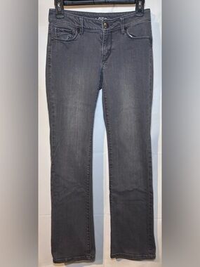 Ann Taylor Loft Curvy Sexy Boot Gray Washed Jeans Size 26/2P